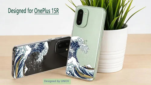 Miniatura 9 de Unov Funda compatible con OnePlus 15R 5G transparente con diseño de TPU suave absorción de golpes, diseño delgado en relieve, cubierta trasera great