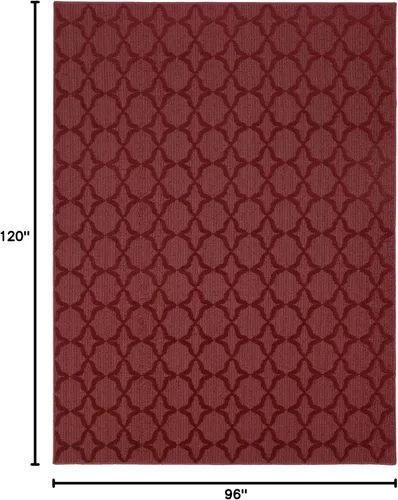 Miniatura 145 de Garland Rug Sparta - Alfombra antideslizante de polipropileno de 2 pies x 12 pies, color negro, ideal para salas de estar y pasillos, elegante