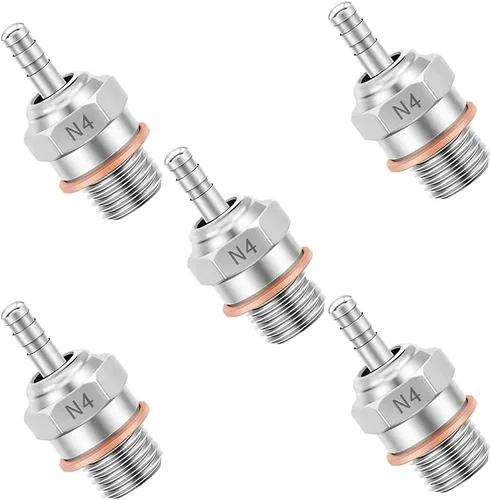 Miniatura 7 de 2 piezas 70117H Hot Engine Glow Plugs No.3 N3 N4#3 #4 Spark Nitro Engine Parts Reemplazan OS para Traxxas Losi HPI Redcat HSP Himoto RC Car Truck