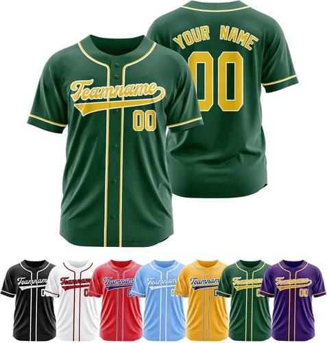 Miniatura 6 de Camiseta de béisbol personalizada, camisetas de béisbol con número de nombre personalizado, camisas de béisbol uniformes personalizadas