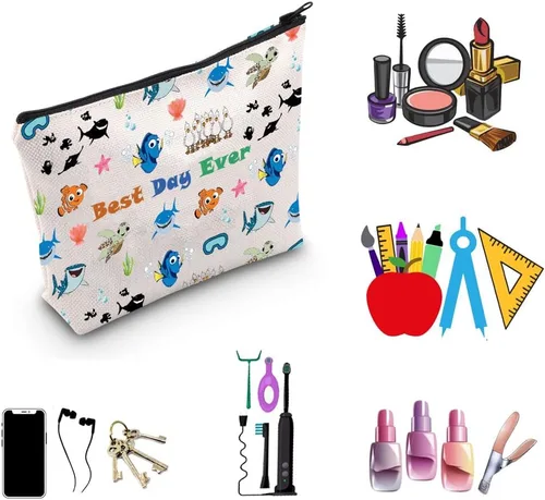 Miniatura 4 de Nemo Dory - Bolsa de maquillaje cosmética para los fans de Nemo Dory, Bolso Fish N, M