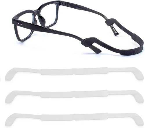 Miniatura 7 de Retenedores de gafas de la correa de las gafas, correa de gafas de silicona, correas elásticas antideslizantes para gafas de sol deportivas, 3
