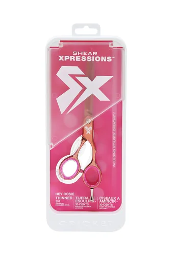 Miniatura 2 de Cricket Shear Xpressions Hey Rosie 30T Tijeras Profesionales para Cortar Cabello - Tijeras de Barbero, Acero Inoxidable Japonés, Ideales