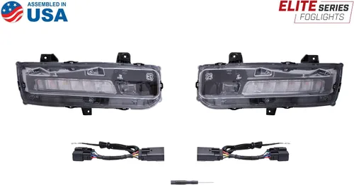 Miniatura 5 de Diode Dynamics Elite Series - Lámpara antiniebla combinada compatible con Ford Mustang 2018-2023 (USDM), blanco frío (juego)