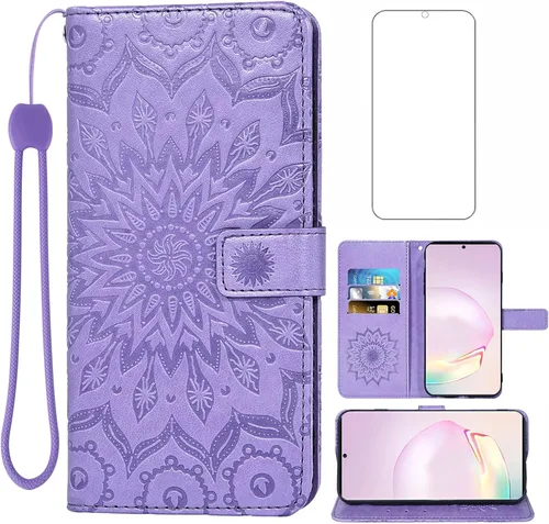 Miniatura 10 de Funda para teléfono Samsung Galaxy Note 20 Ultra Glaxay Note20 Plus 5G con protector de pantalla de vidrio templado, funda delgada de cuero con Oro