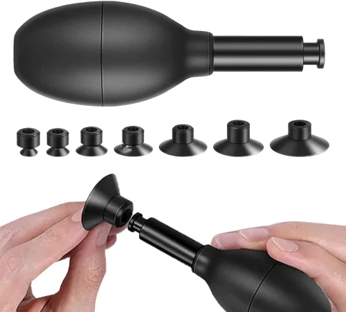 Kit de ventosa de lente 8 en 1 con 7 ventosas intercambiables de succión fuerte manual de aspiración al vacío extractor de lente para reparación y