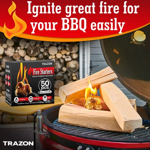 Miniatura 6 de Todos los arrancadores de fuego de madera natural: Chimenea Camping Parrilla de arranque de carbón BBQ Chimenea Estufa de leña fogatas. Palos