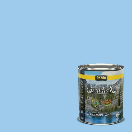 Miniatura 134 de Rodda Paint CASCADIA XL - Pintura satinada e imprimación para exteriores en uno, cuarto de galón, idea abstracta