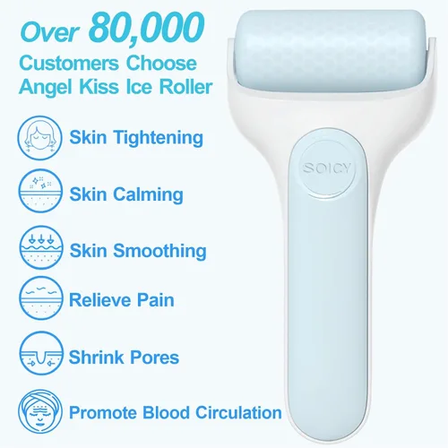Miniatura 2 de Angel Kiss Rodillo de hielo para ojos faciales, idea de regalo para mujeres, masajeador de terapia de frío para reducir la hinchazón