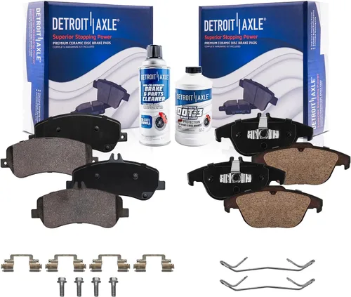 Miniatura 120 de Detroit Axle - Kit de freno delantero para Dodge Ram 1500 Durango Dakota Chrysler Aspen Dakota Driver Side Disco Freno Pinza de freno de cerámica