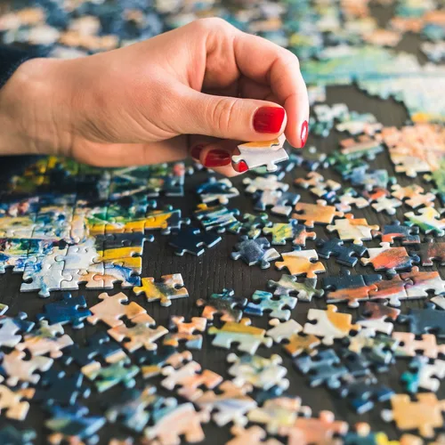 Miniatura 6 de Rompecabezas para adultos de 1000 piezas gruesas y resistentes de Noruega, rompecabezas de 1000 piezas, juego familiar entrelazado preciso a partir