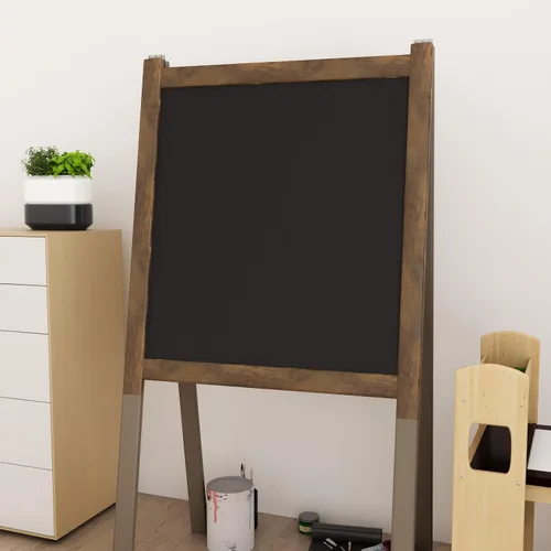 Miniatura 6 de Stickyart Bordes de madera oscura para tablón de anuncios de 3 x 50 pies, borde de marco de espejo, despegar y pegar, borde de papel tapiz de madera