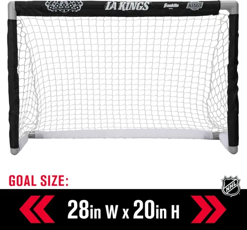 Miniatura 3 de Franklin Sports NHL - Juego de mini hockey para niños, portería de hockey sobre rodilla, pelota + 2 palos, juego de juguetes para interiores