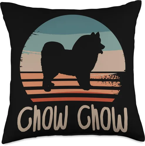 Miniatura 4 de Vintage Retro Chow Chow Dog Lover Throw Pillow