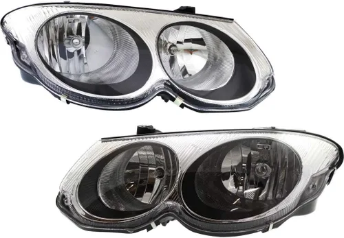 Miniatura 7 de Para Chrysler 300M faro Asamblea 2002 2003 2004 lado del conductor w/bombillas sustituye CH2502126