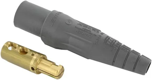 Miniatura 3 de Leviton Nariz cónica serie 16, contacto de enchufe macho, desmontable, conector tipo leva con terminación de tornillo de doble ajuste, 16D24-UE