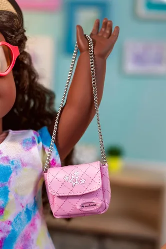 Miniatura 4 de American Girl Truly Me - Accesorios para muñecas de 18 pulgadas, pantalones con estampado de leopardo, pantalones rosas y sombrero de paja