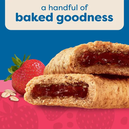 Miniatura 5 de Nutri-Grain Barras de desayuno horneadas suaves, aperitivos para niños, paquete económico, fresa, caja de 20.8 onzas (16 unidades)