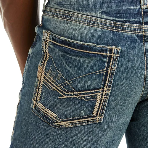 Miniatura 4 de ARIAT Jeans ajustados y apilables M5 de pierna recta para hombre, Carson Dakota