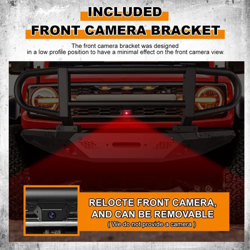 Miniatura 6 de Protección de rejilla para parachoques delantero ROXX para Ford Bronco 2021-2025 con parachoques delantero modular de fábrica,