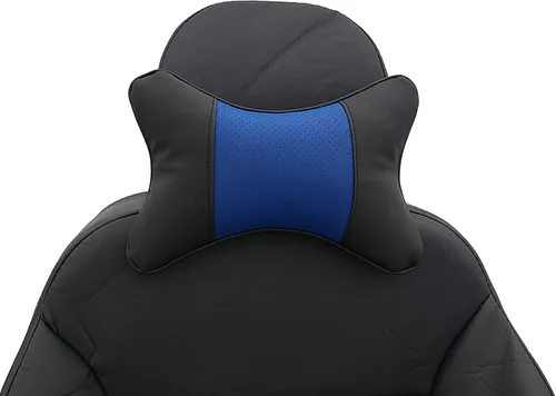 Miniatura 11 de Almohadas cervicales para el cuello del automóvil, 2 unidades, almohadas cervicales de piel sintética para viajes, almohadas rellenas de fibra Negro
