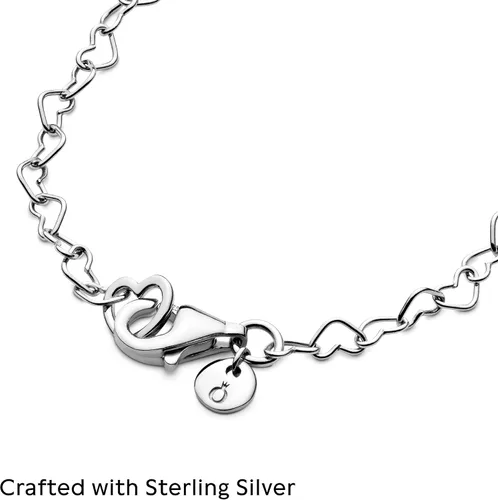 Miniatura 4 de PANDORA Jewelry Joined Hearts - Collar de plata de ley, 23.6 pulgadas, Metal, N A