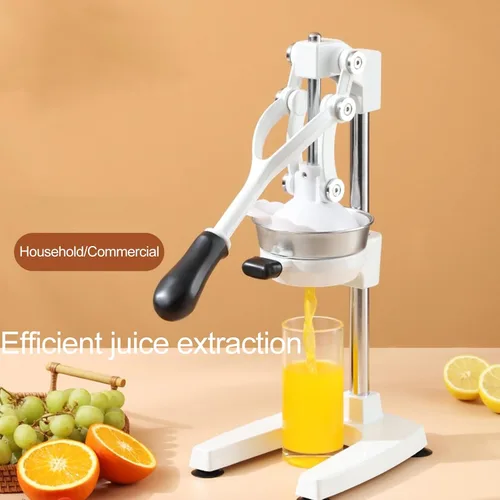 Miniatura 2 de Exprimidor de naranja de hierro fundido resistente, exprimidor manual de cítricos, exprimidor de limón de acero inoxidable duradero, adecuado