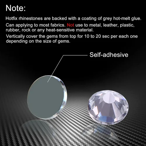 Miniatura 5 de 2880 diamantes de imitación termoadhesivos de imitación de cristal con parte trasera plana para manualidades, manualidades, ropa, zapatos