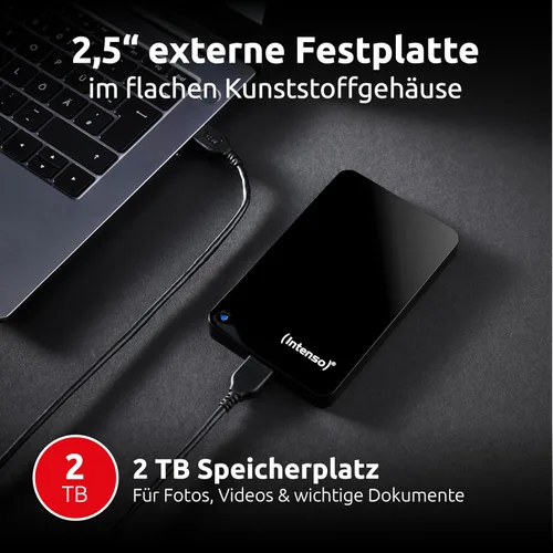 Miniatura 2 de Intenso Unidad de Memoria - Disco Duro Externo 2, 5" 2 TB Negro