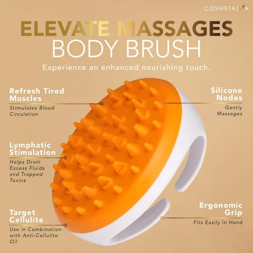 Miniatura 7 de Cosmetasa Gel de masaje de crema caliente con guante masajeador, crema natural y 87% orgánica para celulitis, multiuso, crema tonificante