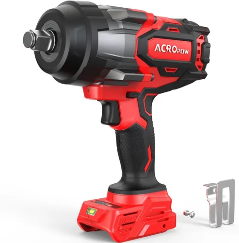 Miniatura 11 de ACROPOW - Llave de impacto inalámbrica compatible con batería DEWALT 20V MAX, 1/2 pulgada, pistola de impacto de alto par sin escobillas de 665