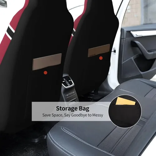 Miniatura 5 de Fundas de asiento de coche de fútbol personalizadas, accesorios personalizados para automóvil, regalos de Arizona con nombre y número, funda