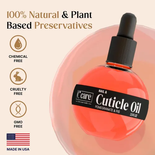 Miniatura 3 de C CARE Aceite de cutícula de granada e higo para uñas, repara cutículas durante la noche, hidrata y fortalece las uñas y cutículas, incluye