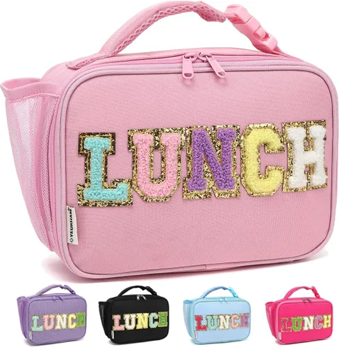 Miniatura 12 de GYEUKHAM Lonchera Aislada para la Escuela, Bolsas de Almuerzo Térmicas Reutilizables Duraderas Congelables para Niños Niñas Hombres Mujeres - azul