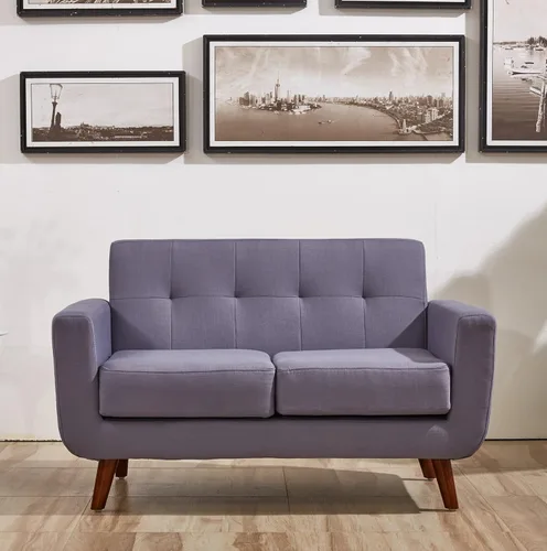 Miniatura 36 de Jenny - Sillón de tela de lino copetudo, cómodo, moderno, tapizado, para sala de lectura, club, bohemio, para sala de estar, dormitorio y espacios