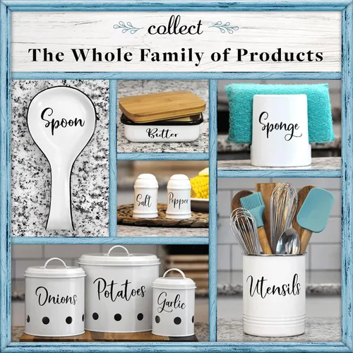 Miniatura 8 de Home Acre Designs - Soporte para utensilios, Blanco