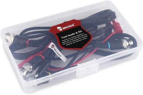 Miniatura 7 de Sondas osciloscopio - Clips BNC a cocodrilo, mini clips de prueba y cables BNC (paquete de 3)
