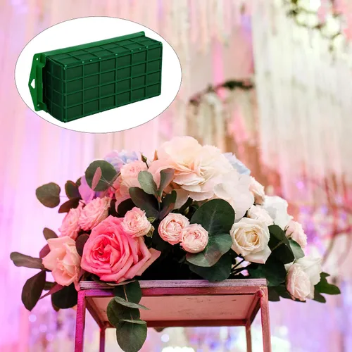 Miniatura 6 de Boao 2 piezas de soporte de espuma floral con espuma floral para flores frescas, cuenco para mesa de centro de mesa, arreglo floral, rectangular