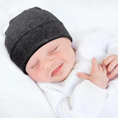 Miniatura 3 de BQUBO Baby Hats and Mittens Infant Cotton Beanie Gloves No Scratch Set Newborn Hospital Hat for Boys Girls 0-6 Months