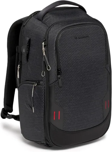 Manfrotto PRO Light Frontloader M, mochila profesional para cámara, acceso lateral y frontal, soporte para trípode, mochila acolchada con divisores