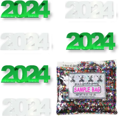 Miniatura 61 de Confetti Year 2024 Negro, Azul Royal Combo - 2 bolsas de media onza (1 oz)