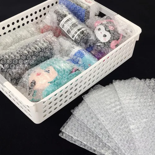 Miniatura 6 de 200 piezas de bolsas de plástico de burbujas, 4 x 6 pulgadas Bolsas de plástico de burbujas transparentes Materiales de embalaje para artículos