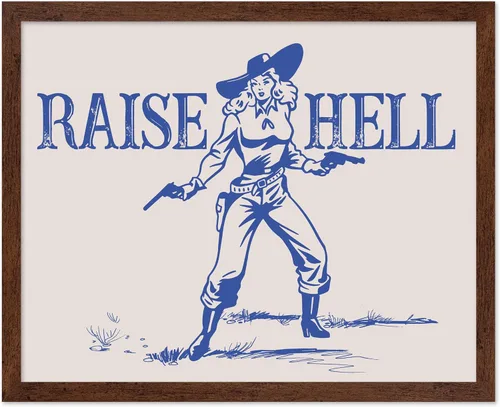 Miniatura 11 de Poster Master Póster de You've Yeed Your Last Haw, estampado retro de vaquero azul, arte occidental, arte moderno, arte del salvaje oeste, regalo