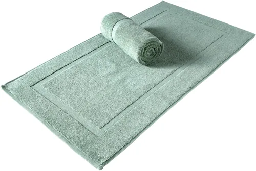 Miniatura 34 de Juego de alfombra de baño 100 % de algodón turco para hotel y spa de lujo y opciones de tapete de baño de espuma viscoelástica