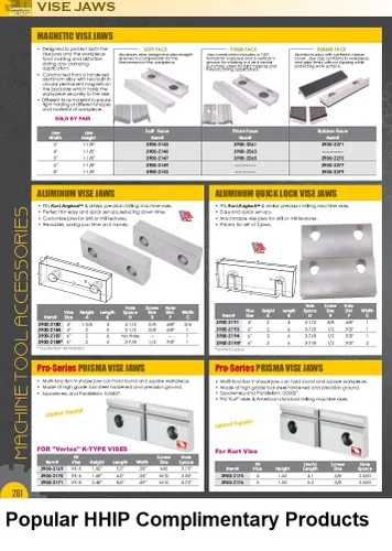 Miniatura 9 de HHIP 3900-1719 Tornillo de tornillo de fijación para máquinas NC/CNC, ancho de mandíbula de 4 pulgadas (paquete de 1)
