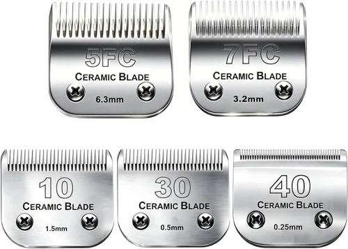 Miniatura 19 de 3 piezas 30 cuchillas para cortapelos de aseo canino Compatibles con Andis Pet Clipper/Oster A5/Wahl KM Series Cortapelo para perros, cuchilla