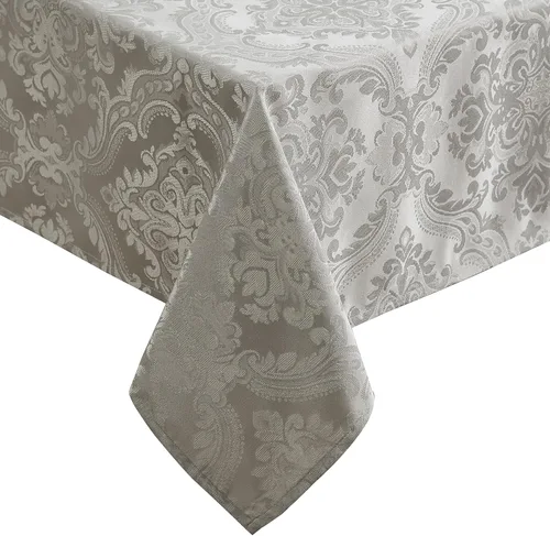 Miniatura 19 de Elrene Home Fashions Caiden Elegance - Mantel de damasco impermeable, resistente a manchas y arrugas, 70" redondo, granate Arándano