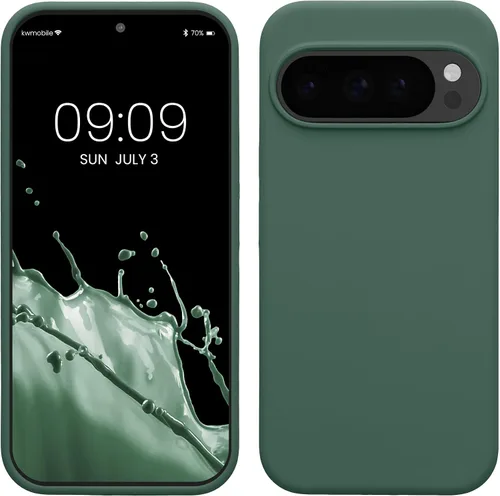 Miniatura 201 de kwmobile Funda Compatible con Google Pixel 6 Pro - Funda de teléfono de silicona TPU con acabado suave - Azul Arrecife