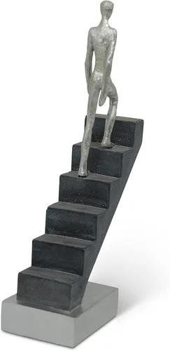 Miniatura 3 de Vaudagio Decoración moderna de escritorio 'Top of the Rock' – Escultura abstracta de 11 pulgadas como motivación – Figura moderna de decoración