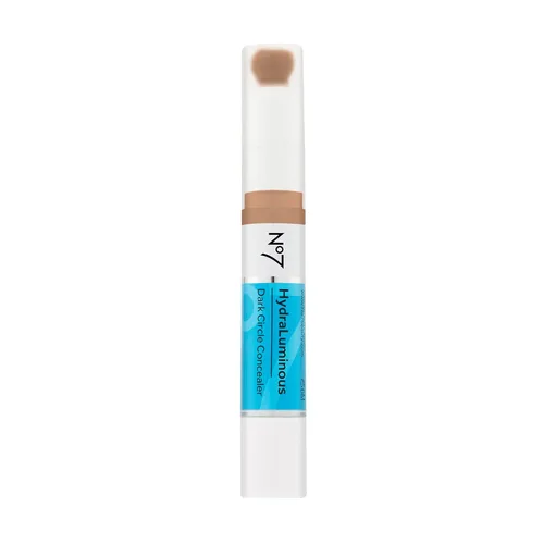 No7 Corrector hidraluminoso - Corrector de cobertura completa debajo de los ojos para ojeras con cafeína y ceramidas - Maquillaje hidratante e